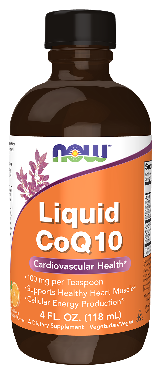 NOW - CoQ10 Liquid - 30 Veg Capsules