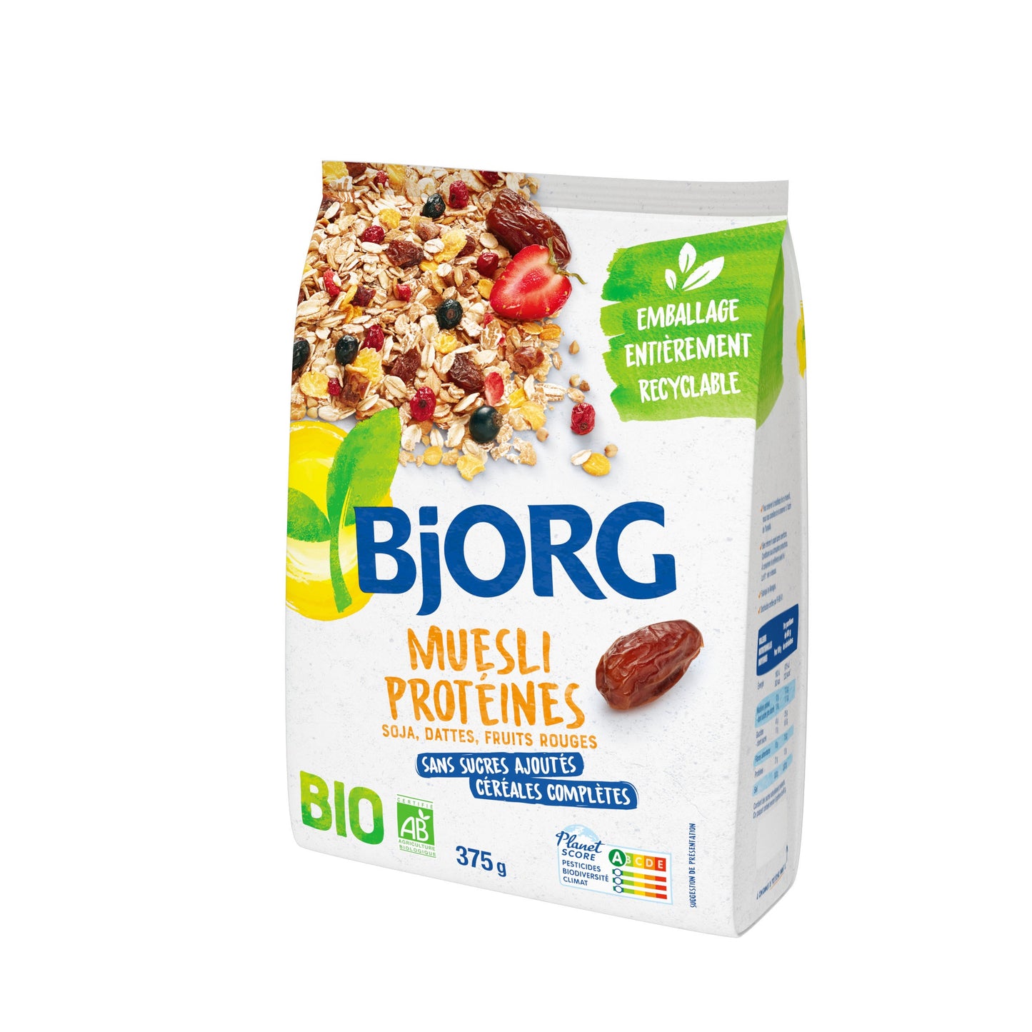 Bjorg - Céréales Muesli protéines soja 375g