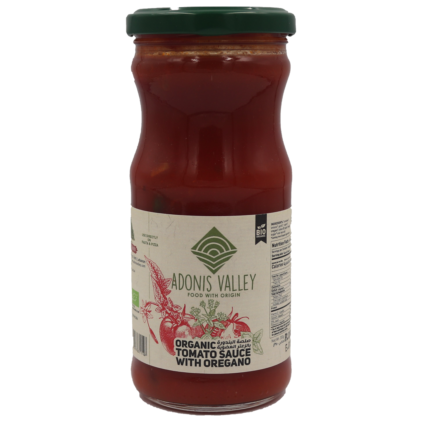 Adonis Valley Organic Tomato Sauce With Oregano