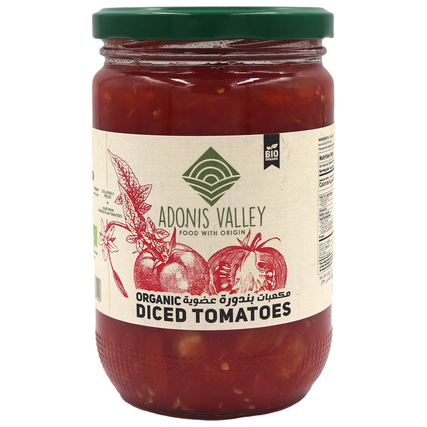 Adonis Valley Organic Diced Tomatoes