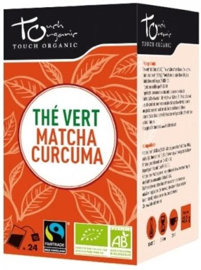 Touch Organic Matcha Tea With Turmeric 24 sachets / The Vert Matcha Curcuma 24 sachets
