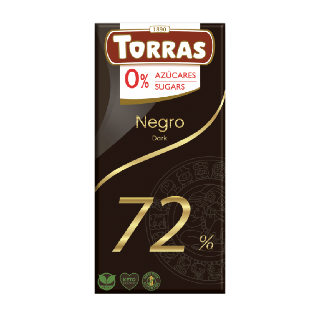 Sugar Free 72% Dark Chocolate