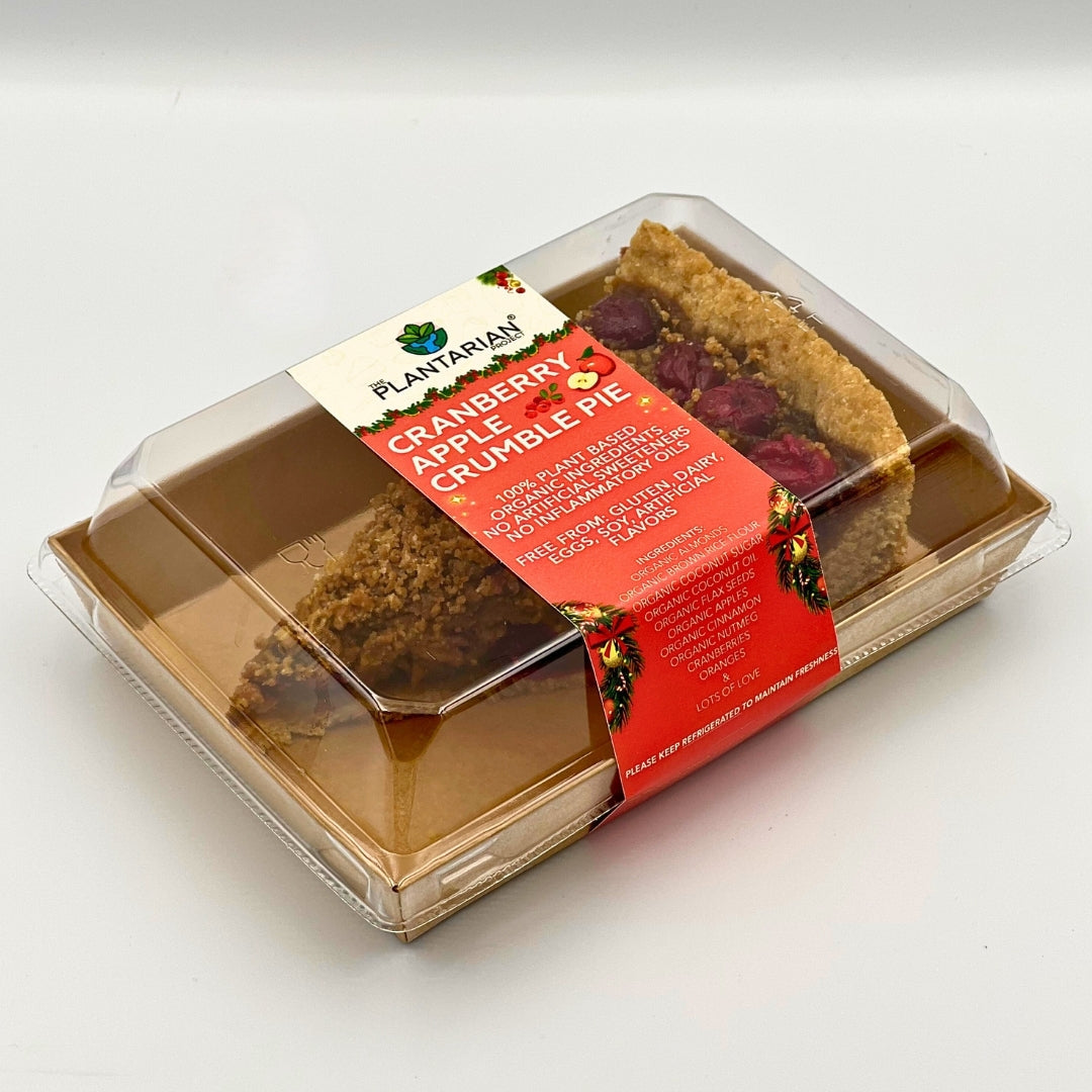 The Plantarian Project - Cranberry Apple Crumble Pie