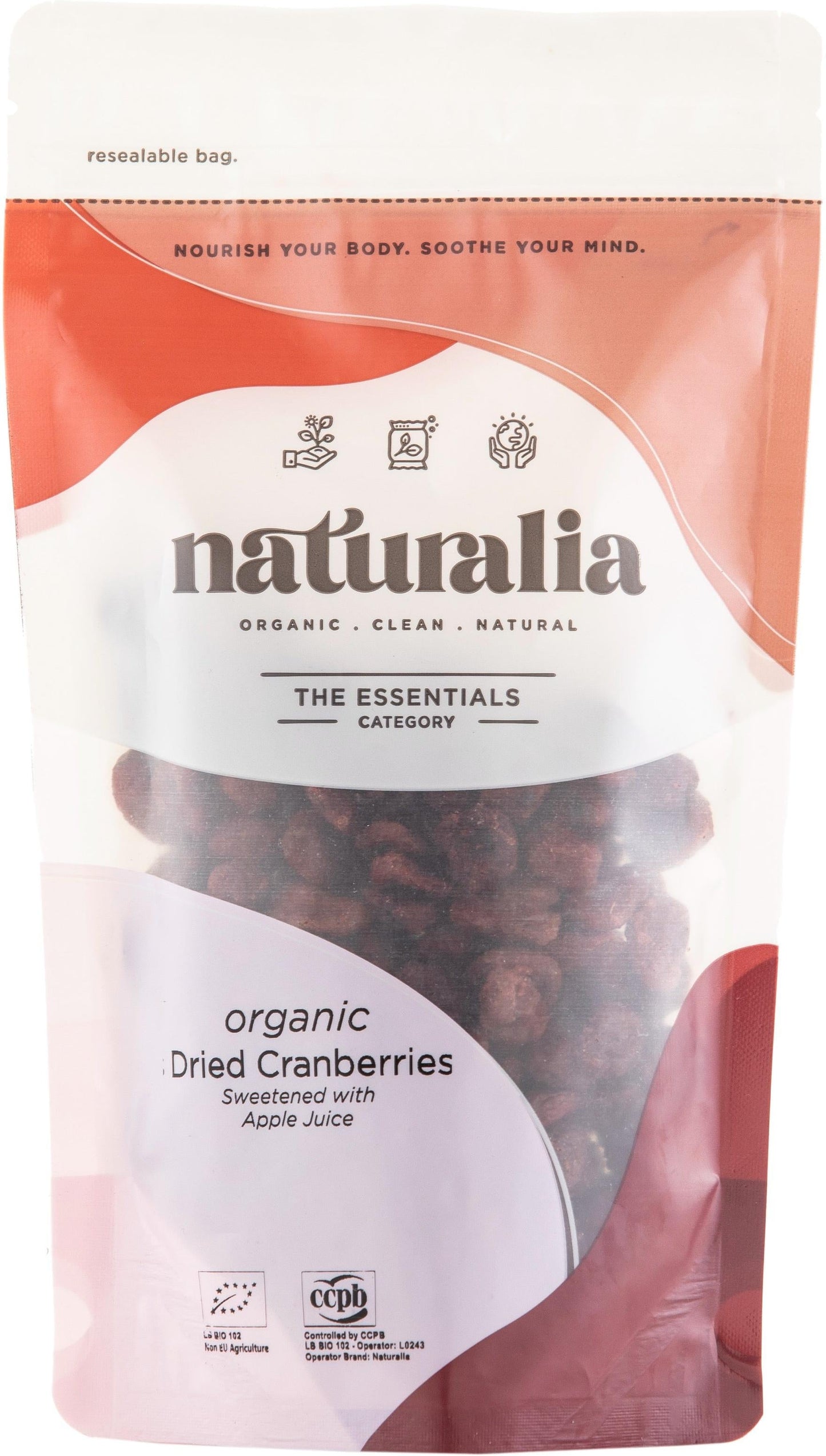 Organic Moist & Dried Cranberries 200g