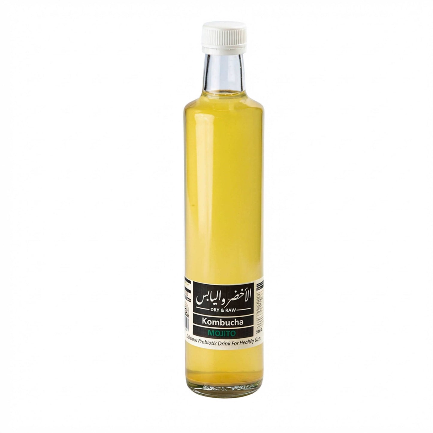 Dry & Raw - Kombucha Green Tea – Lemon & Mint Mojito 500 ml