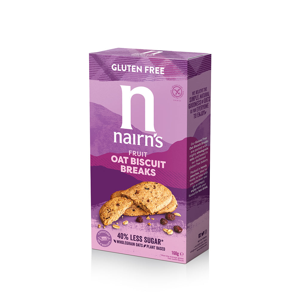 Narins Glutenfree Fruit Oat Biscuit Breaks 160G