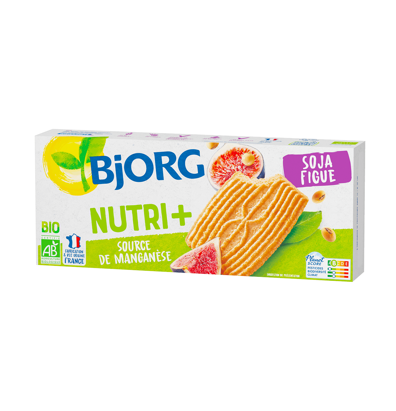 Bjorg - Biscuits Nutri + soja figue 240g