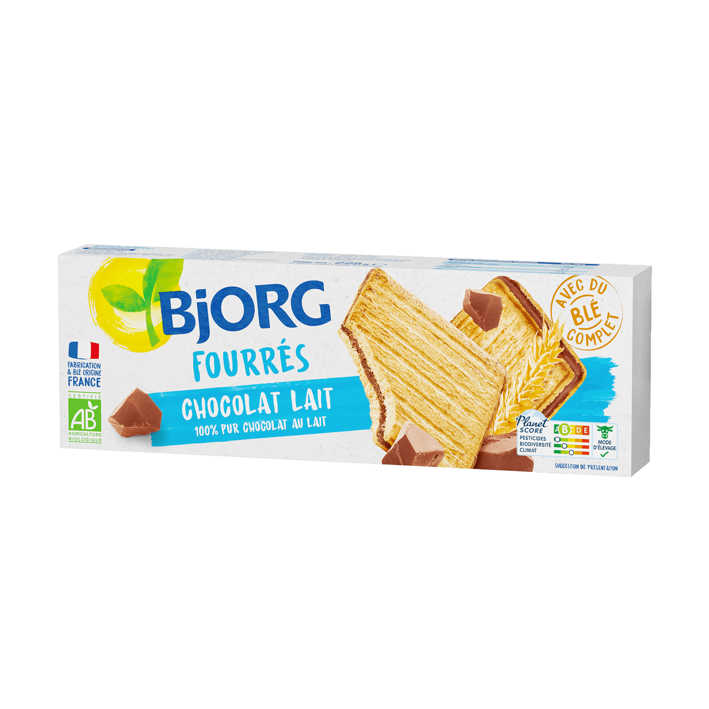 Bjorg - Biscuits Fourrés chocolat lait 225g