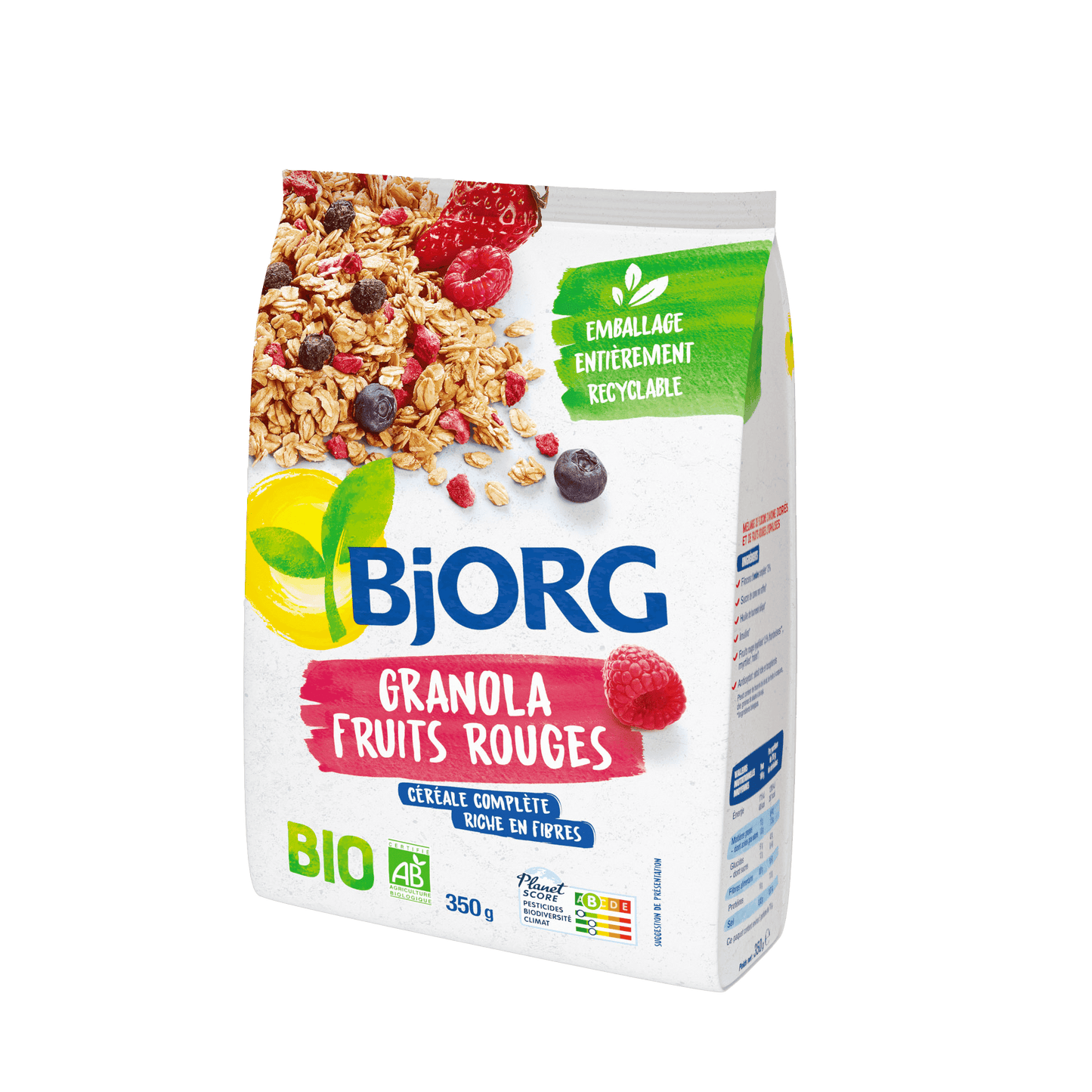 Bjorg - Céréales Granola fruits rouges 350g