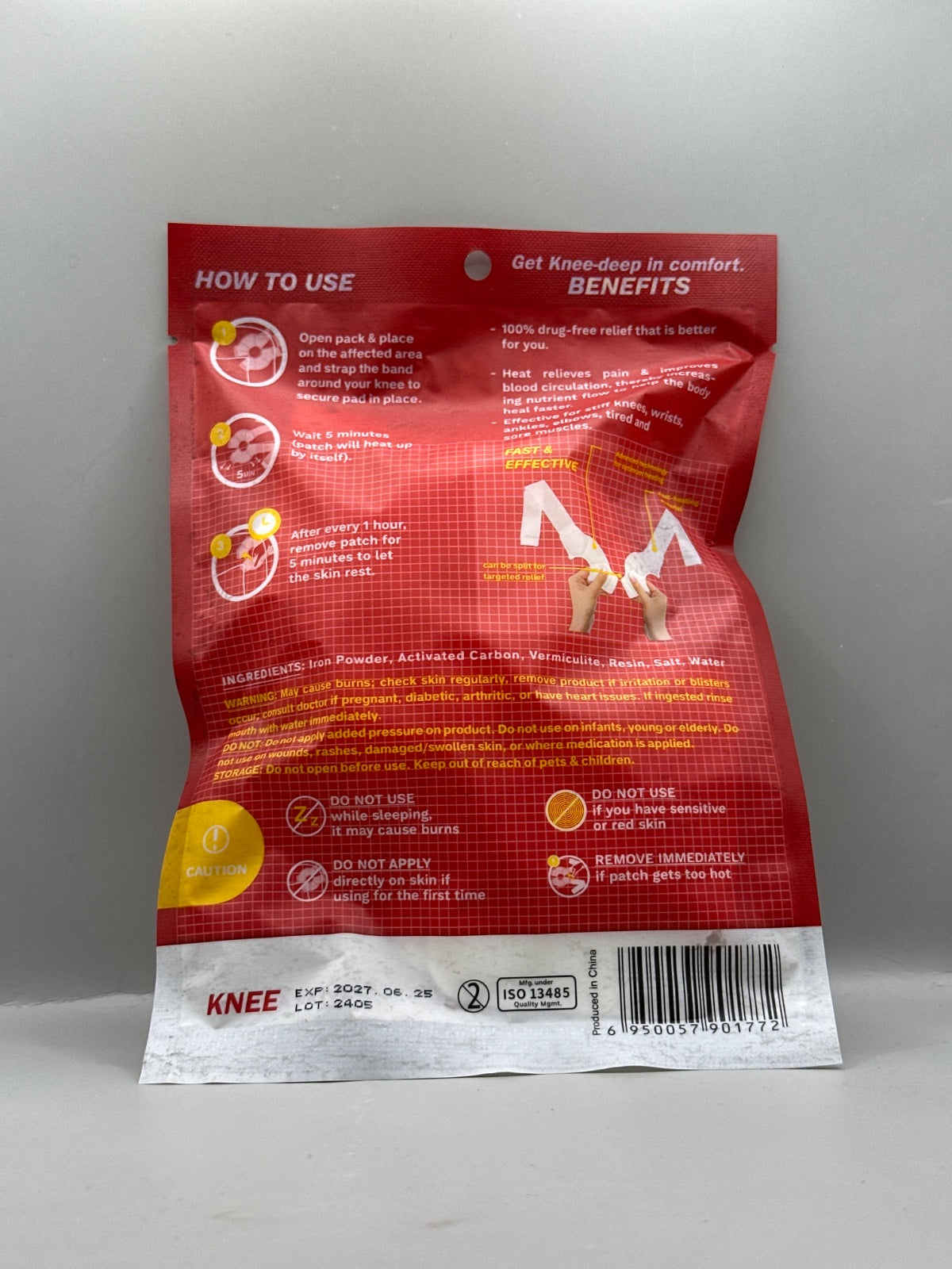 Ipharma Love Knee Heating Patch - Back