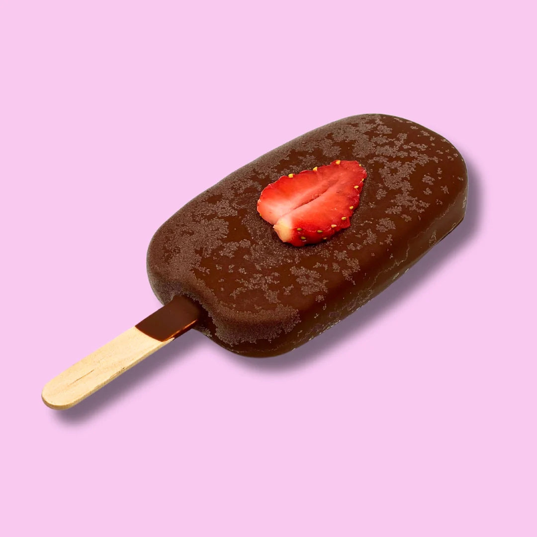 The Plantarian Project - Strawberry Almond Chocsicle