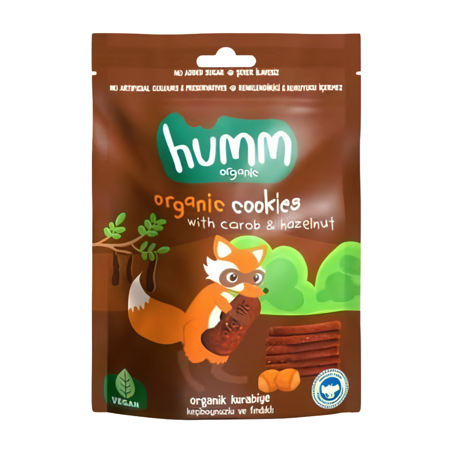 Humm Organic Cookies With Carob & Hazelnut