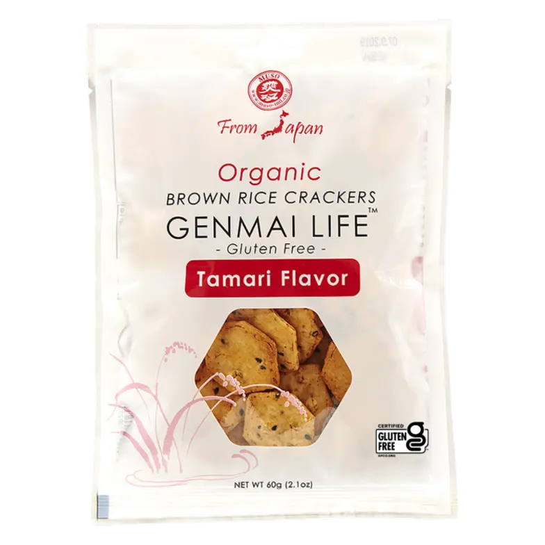 Organic GF Brown Rice Tamari Flavored Crackers