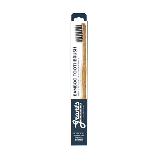 Adult Bamboo Toothbrush – Charcoal Ultra Soft