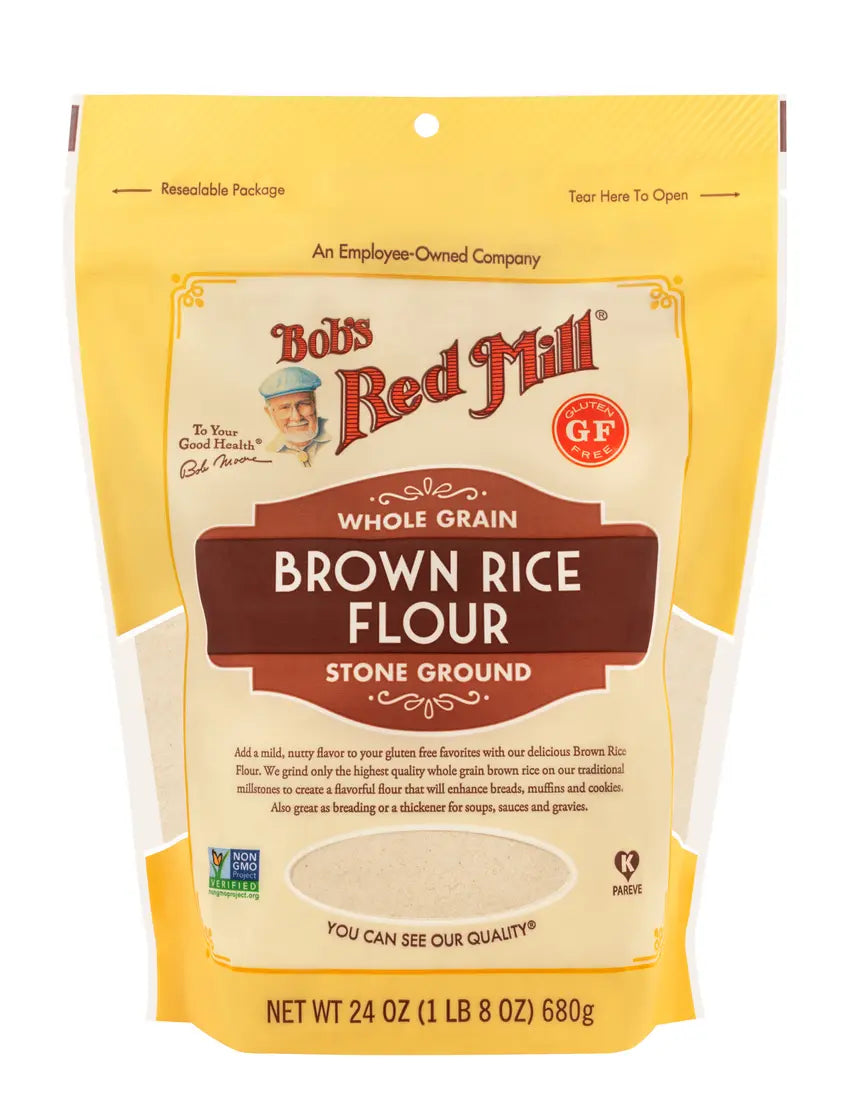 Bobs Red Mill Whole Grain Brown Rice Flour Glutenfree 680G