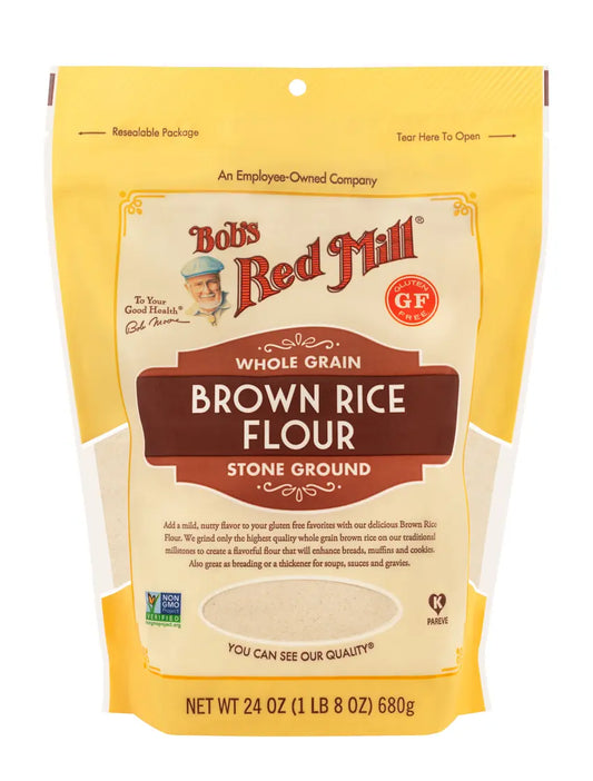 Bobs Red Mill Whole Grain Brown Rice Flour Glutenfree 680G