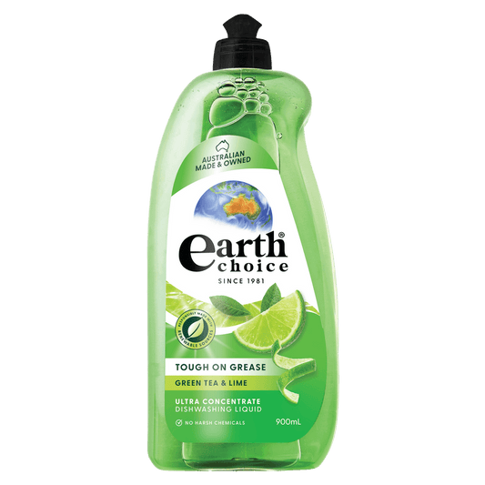 Earth Choice Green Tea & Lime Concentrate Dishwashing Liquid 900ml
