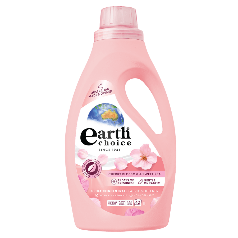 Earth Choice Fabric Softener Cherry Blossom 1L