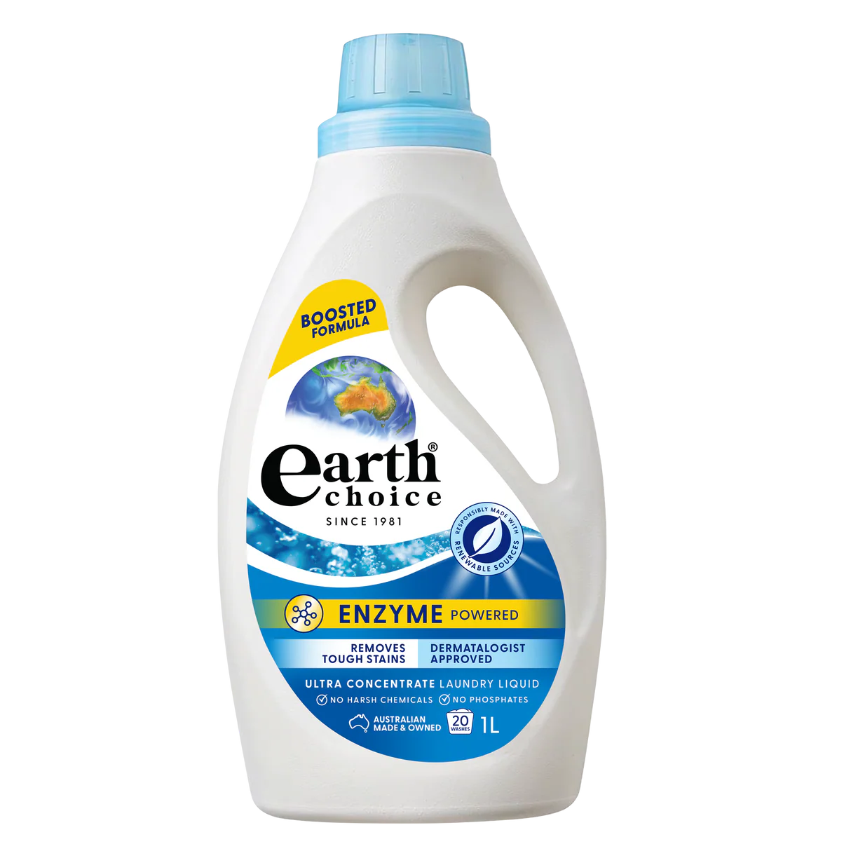 Earth Choice Ultra Concentrate Laundry Liquid Top & Front Loader 1L