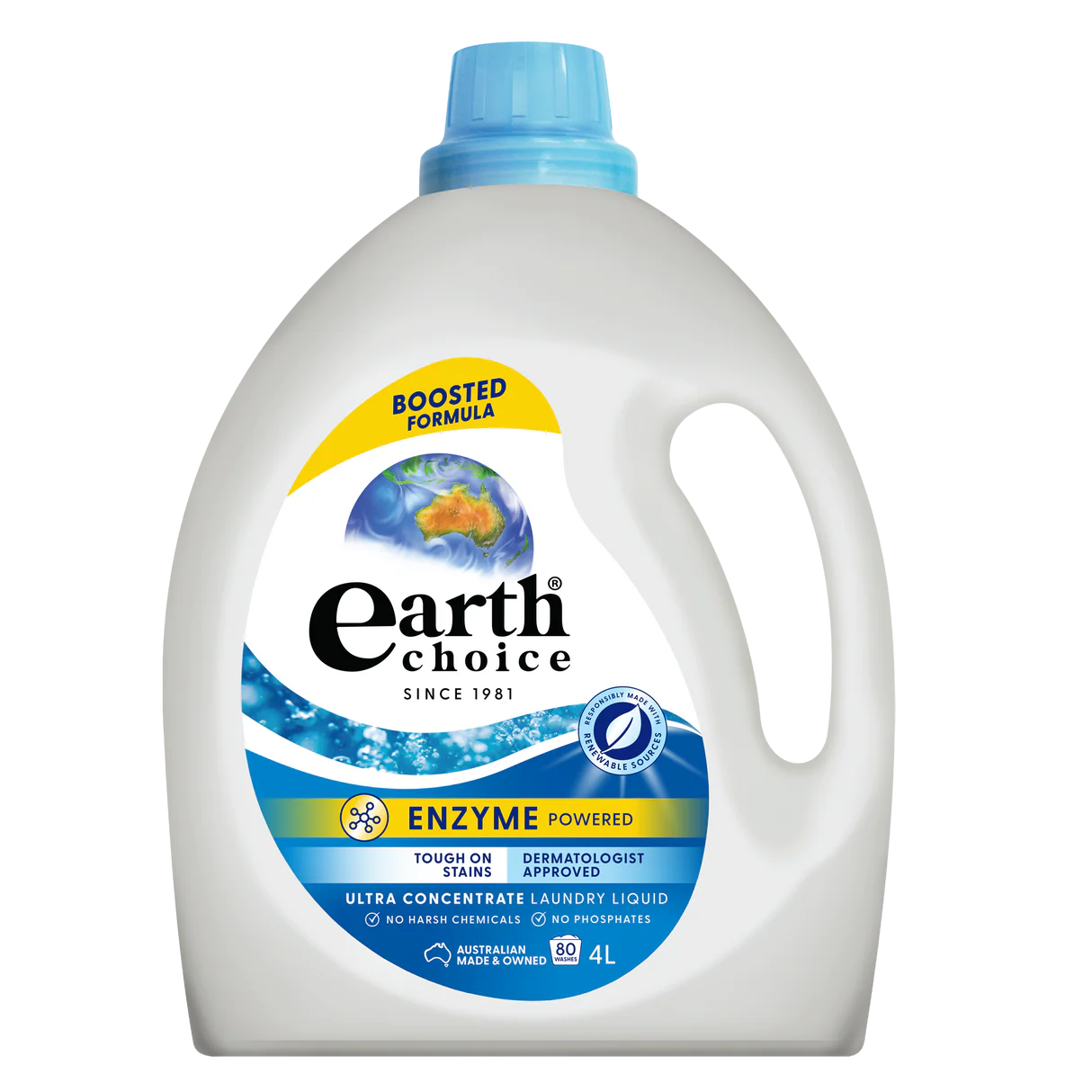 Earth Choice Ultra Concentrate Laundry Liquid Top & Front Loader 4L