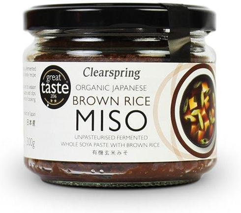 Clearspring Organic Japanese Brown Rice Miso Paste - Unpasteurised 300g