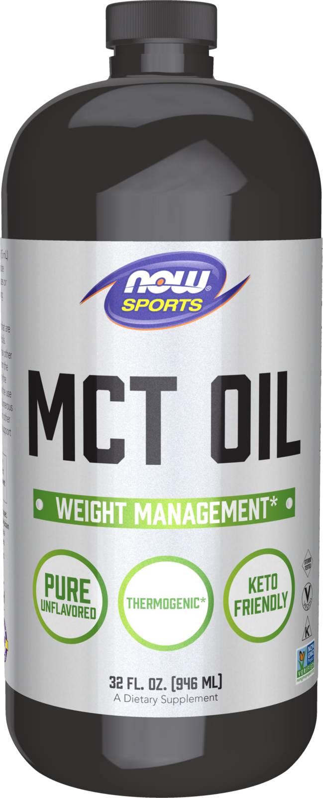 NOW - MCT Oil Liquid in Plastic Bottle - 32 fl. oz.