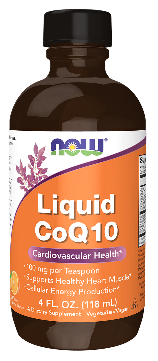 NOW - CoQ10 Liquid - 30 Veg Capsules