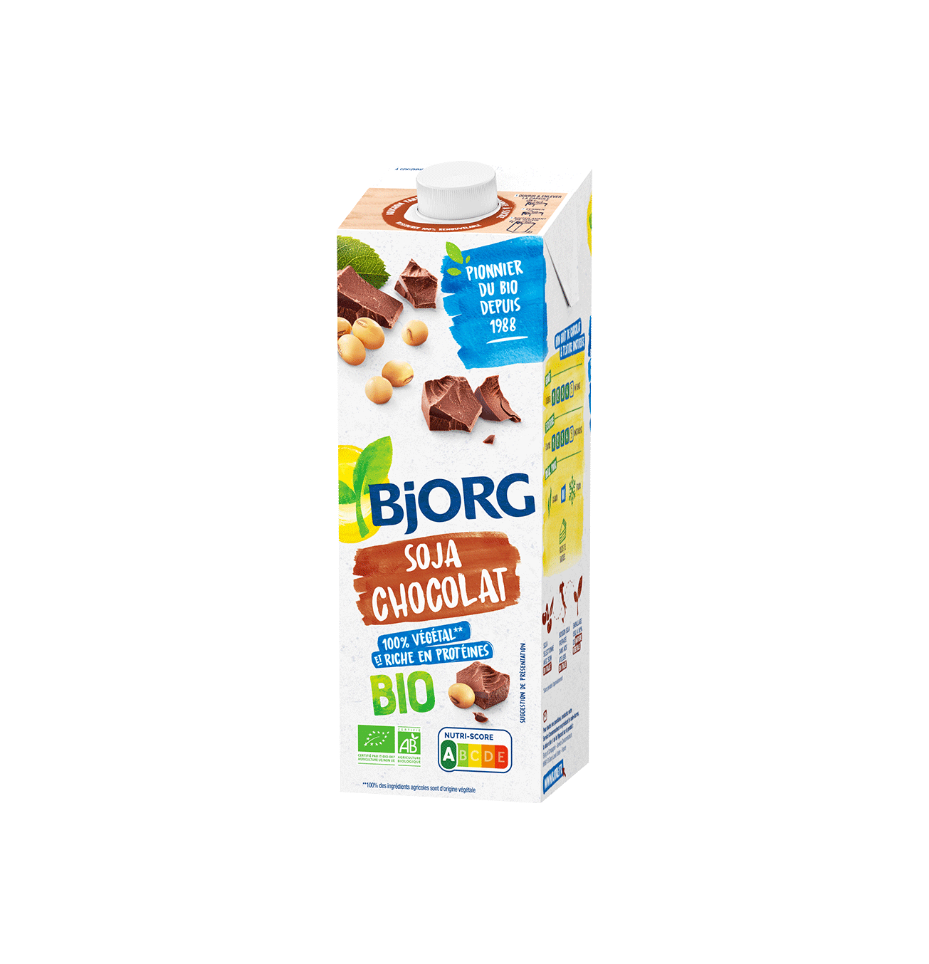 Bjorg - Boisson végétale soja chocolat 1L