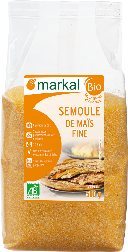 Naturalia Semoule de Mais Fine / Fine Corn Meal 500g