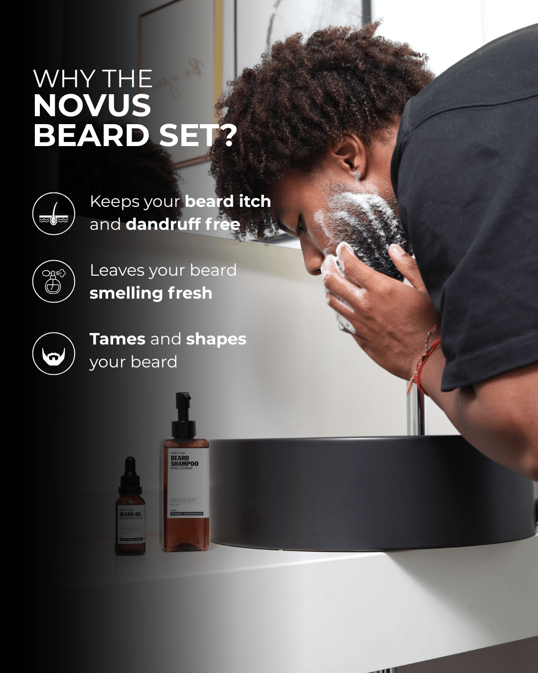 Novus Groom - THE ESSENTIAL BEARD SET