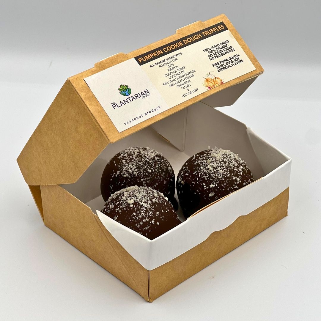 The Plantarian Project - Pumpkin Cookie Dough Truffles