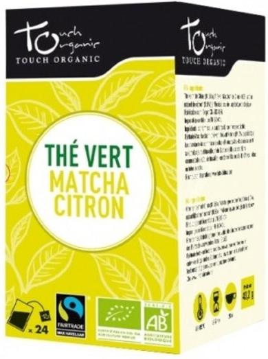 Touch Organic Matcha Tea With Lemon 24 sachets / The Vert Matcha Citron 24 sachets