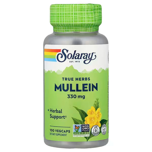 Solaray Mullein Leaf - 330mg, 100 Veg Caps