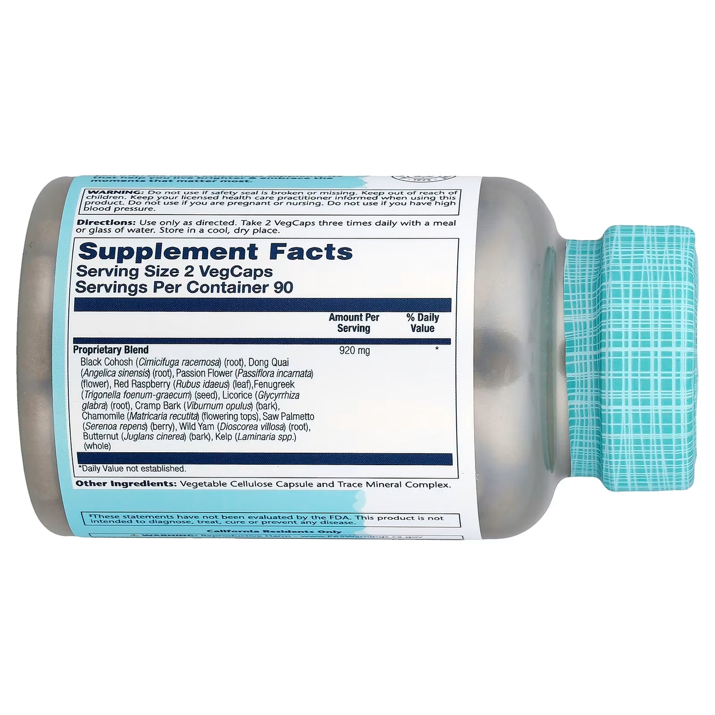 Solaray Female Hormone Blend SP-7C - 180 Veg Caps