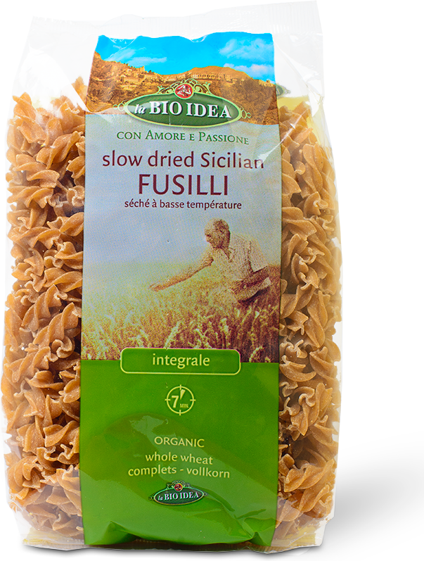 La Bio Idea Slow Dried Sicilian Fusilli - Wholewheat 500g