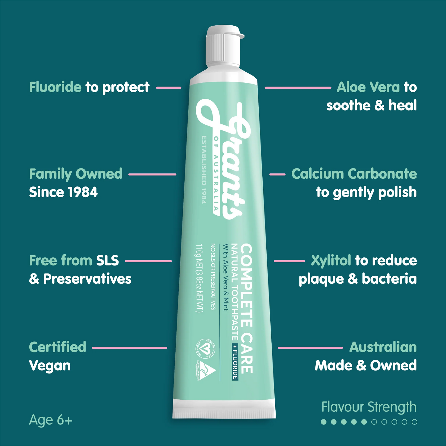 Complete Care with Fluoride Natural Toothpaste – 110g