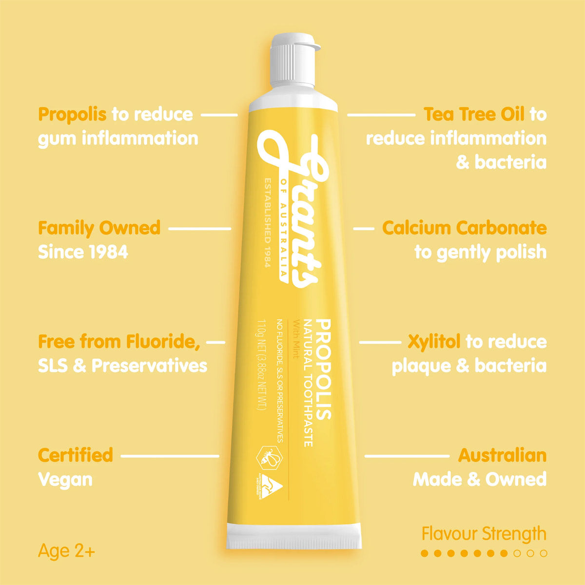 Propolis Natural Toothpaste – Fluoride Free – 110g