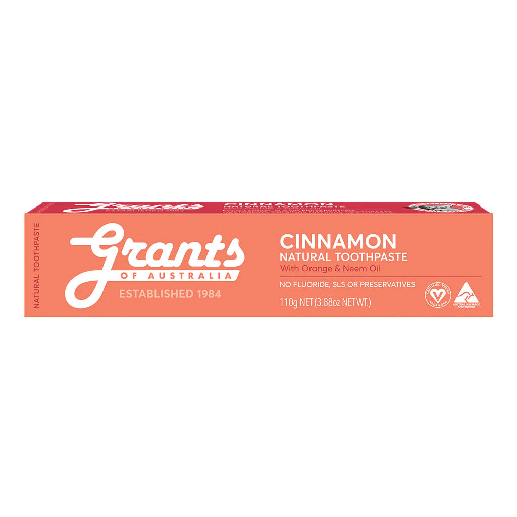 Cinnamon Natural Toothpaste – Fluoride Free – 110g
