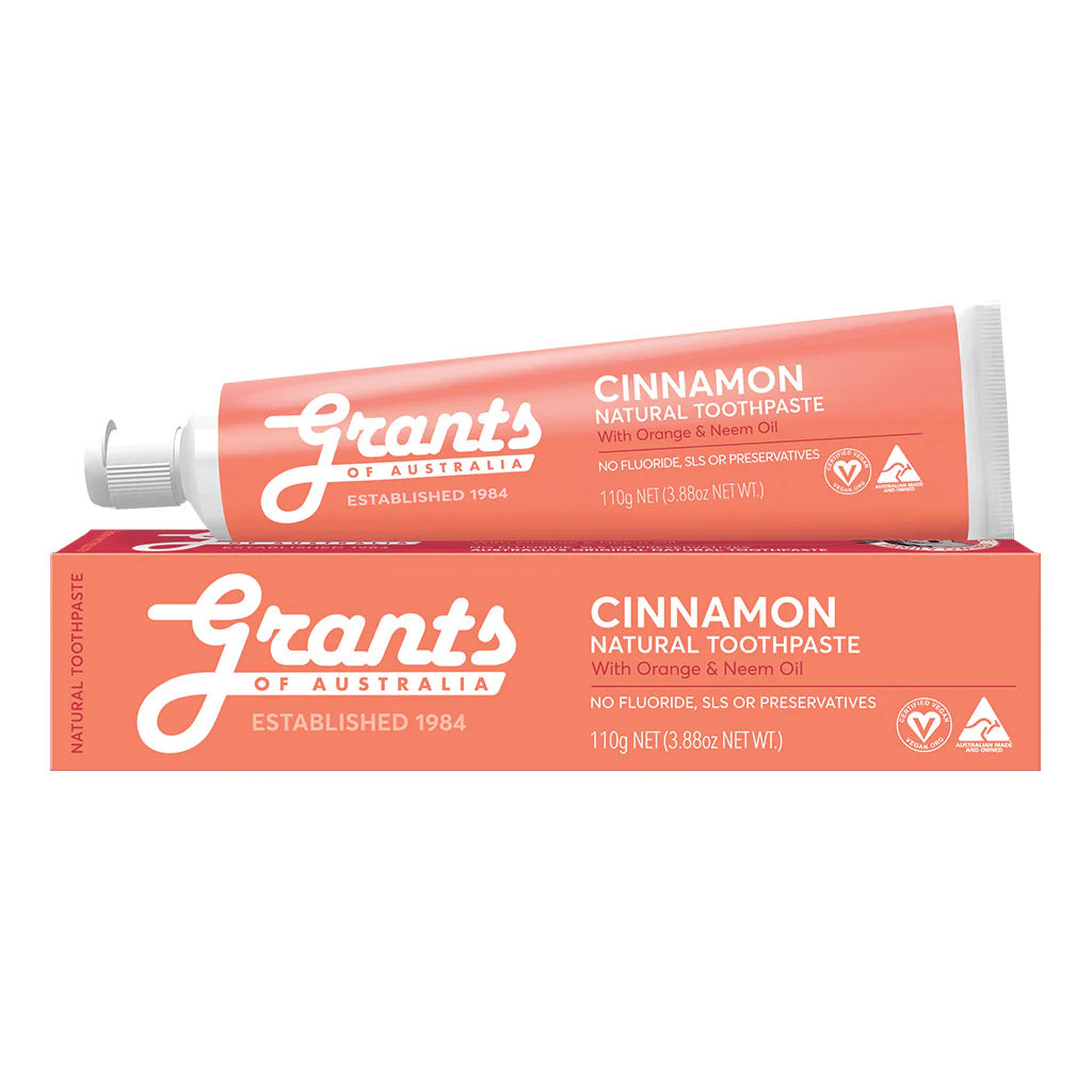 Cinnamon Natural Toothpaste – Fluoride Free – 110g