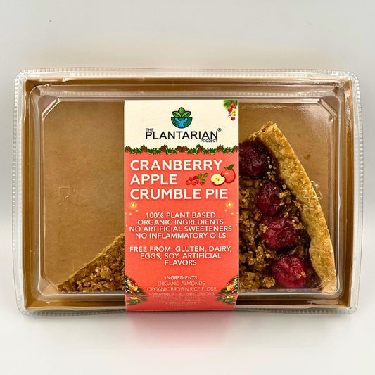 The Plantarian Project - Cranberry Apple Crumble Pie