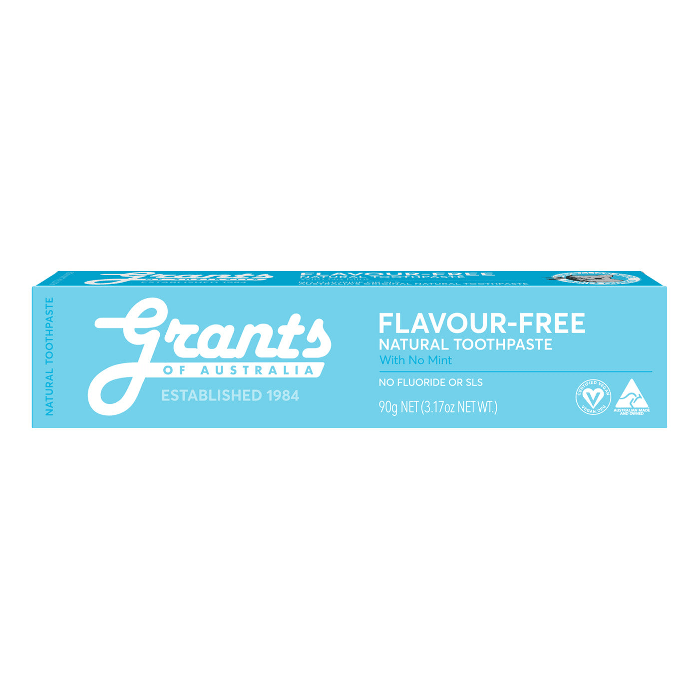 Flavour Free Natural Toothpaste – Fluoride Free – 90g