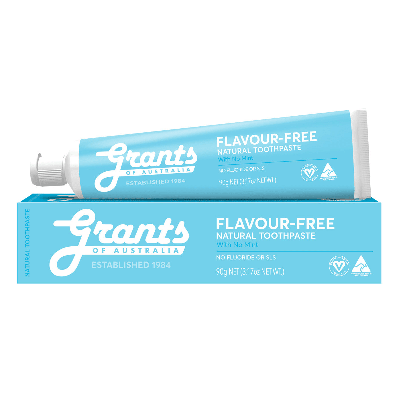 Flavour Free Natural Toothpaste – Fluoride Free – 90g