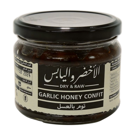 Dry & Raw Garlic Honey Confit