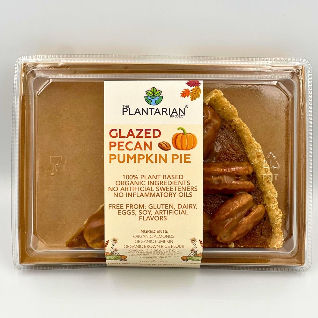 The Plantarian Project - Glazed Pecan Pumpkin Pie