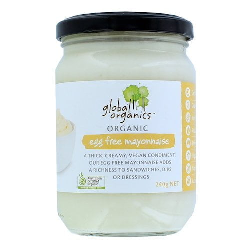 Bulk Buy – 6x Global Organics Mayonnaise Egg Free Organic 240g
