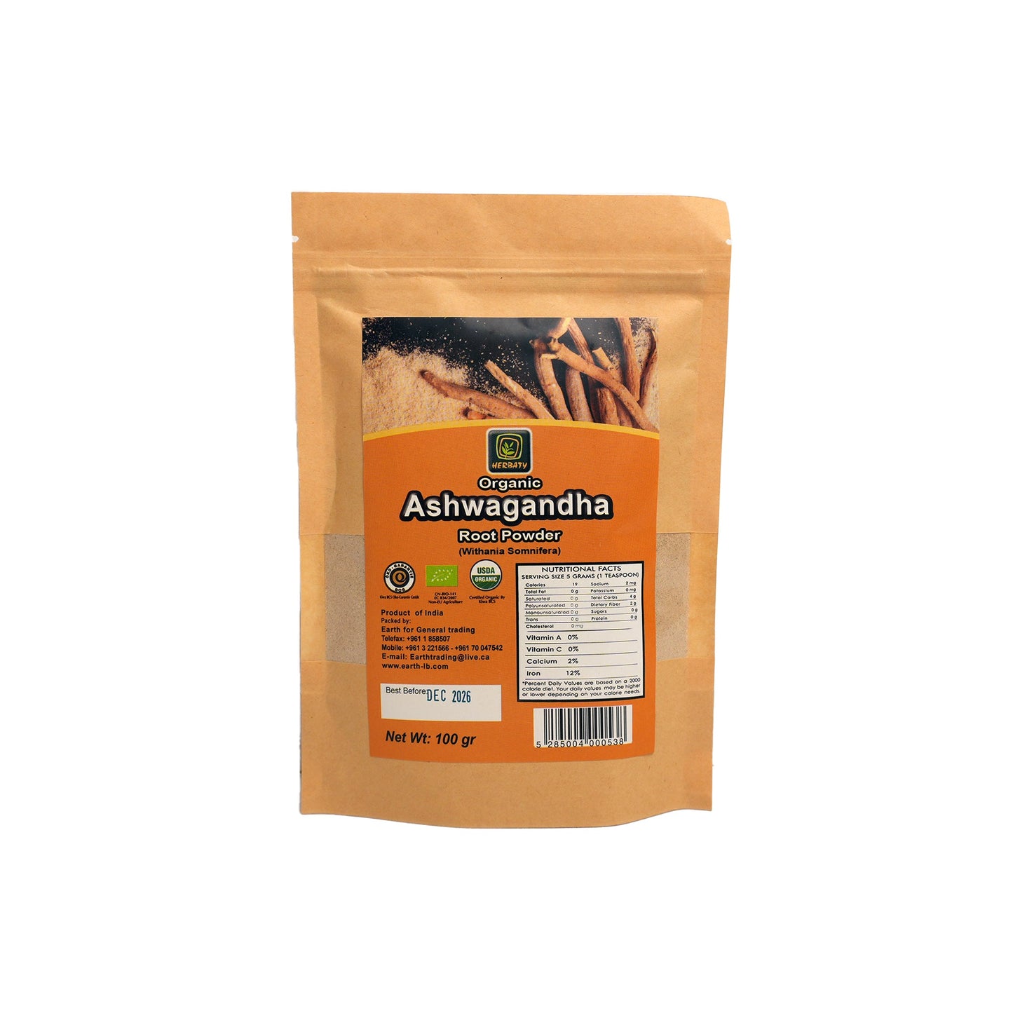 Herbaty - ORGANIC ASHWAGANDHA POWDER