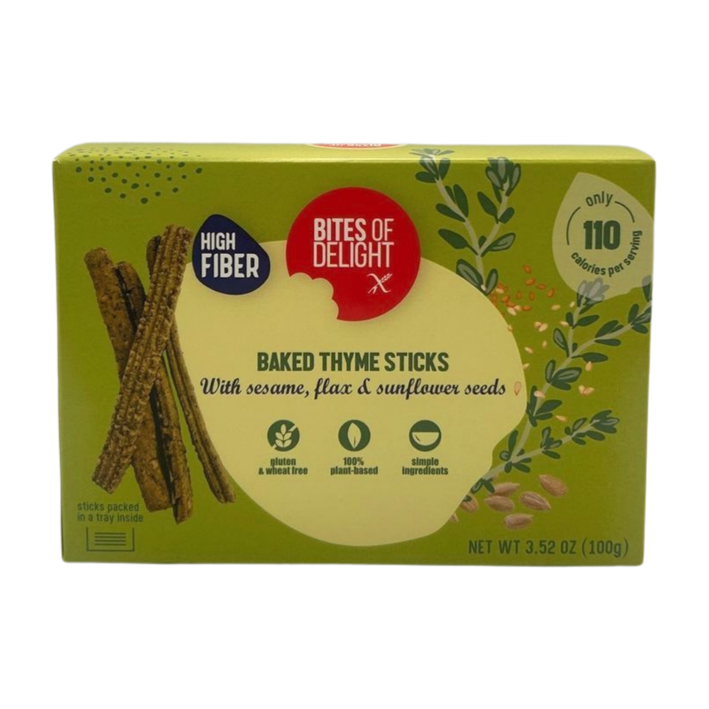 Bites Of Delight Thyme Sticks Glutenfree & Vegan 80G