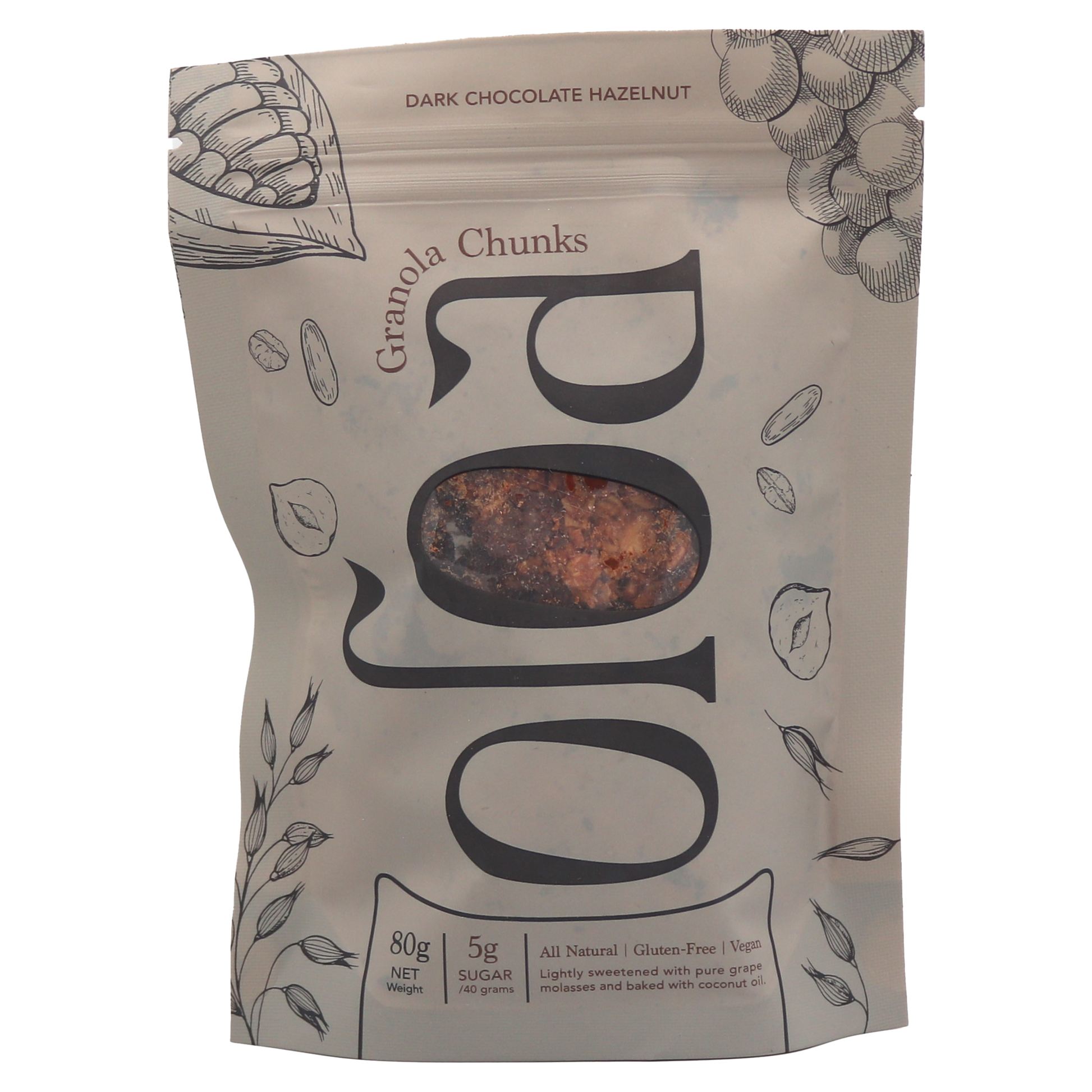 Oloa Dark Chocolate Hazelnut Granola