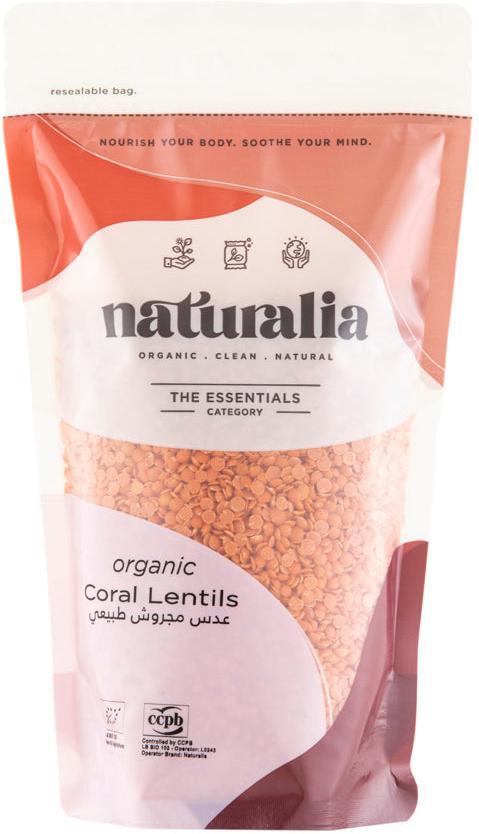 Organic Coral Lentils 500g