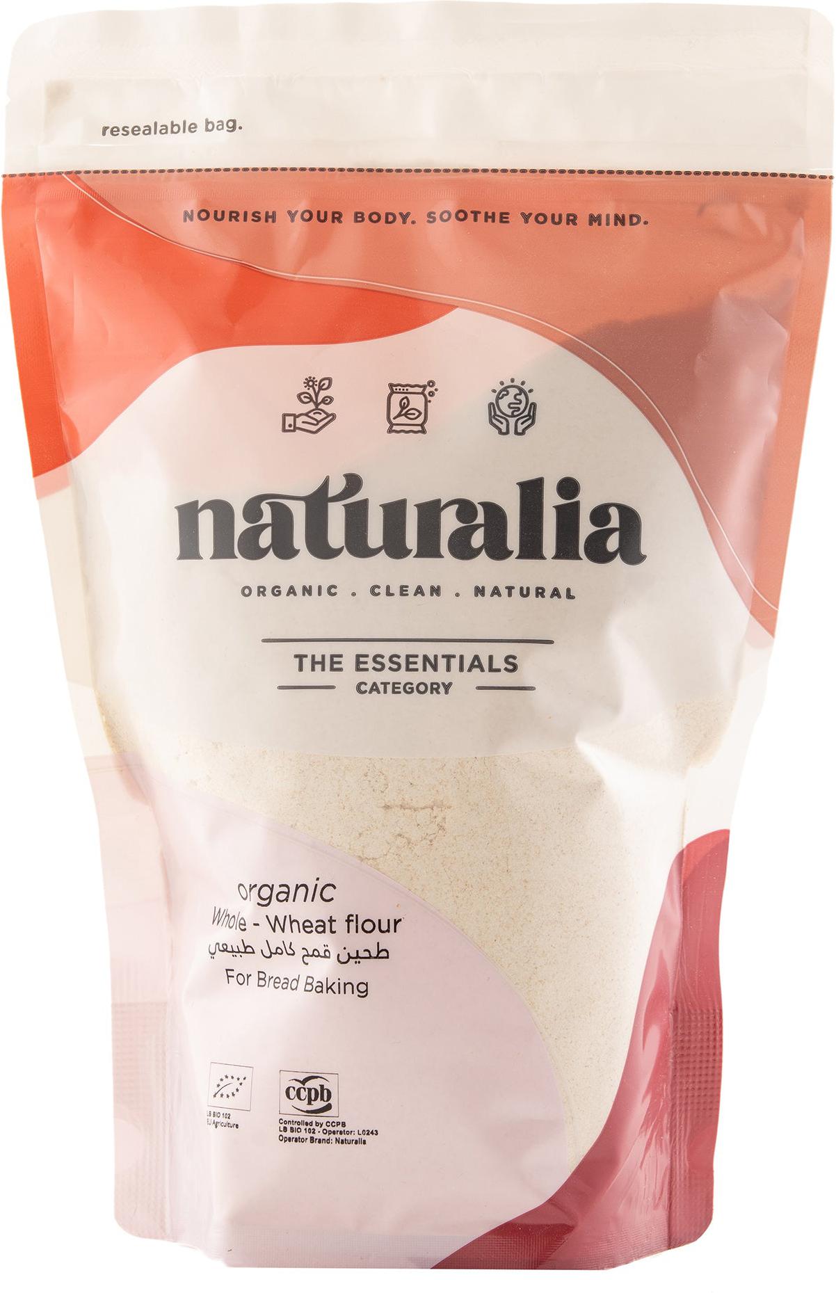 Organic Whole Wheat Flour For Bread Baking 750g